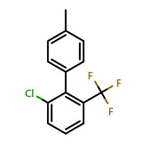 Chemical structure of 2-Chloro-4'-methyl-6-(trifluoromethyl)-1,1'-biphenyl , CAS 2734778-78-8, AChemBlock X176902