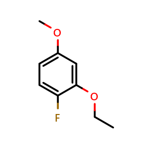 Chemical structure of 2-Ethoxy-1-fluoro-4-methoxybenzene , CAS 1823921-39-6, AChemBlock X176984