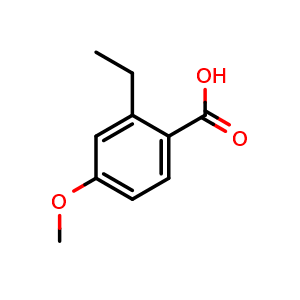 Chemical structure of 2-Ethyl-4-methoxybenzoic acid , CAS 103264-62-6, AChemBlock X177043