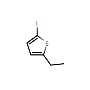 Chemical structure of 2-Ethyl-5-iodothiophene , CAS 33252-91-4, AChemBlock X177046