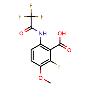 2-Fluoro-3-methoxy-6-(2,2,2-trifluoroacetamido)benzoic acid