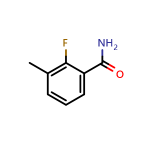 Chemical structure of 2-Fluoro-3-methylbenzamide , CAS 1003712-12-6, AChemBlock X177170