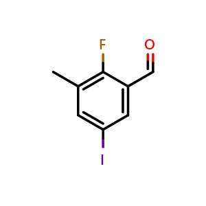 2-fluoro-5-iodo-3-methylbenzaldehyde