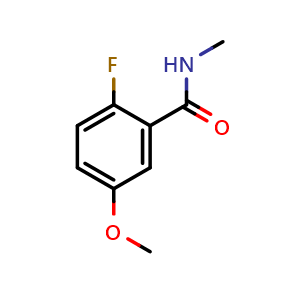 Chemical structure of 2-Fluoro-5-methoxy-N-methylbenzamide , CAS 1515293-66-9, AChemBlock X177243