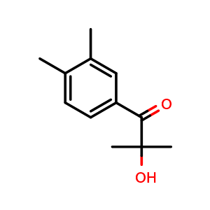 Chemical structure of 2-hydroxy-2,3',4'-trimethylpropiophenone , CAS 69673-83-2, AChemBlock X177289