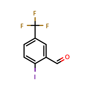 Chemical structure of 2-Iodo-5-(trifluoromethyl)benzaldehyde , CAS 875446-23-4, AChemBlock X177311