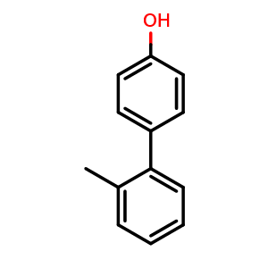 Chemical structure of 2'-Methyl-[1,1'-biphenyl]-4-ol , CAS 38262-85-0, AChemBlock X177373