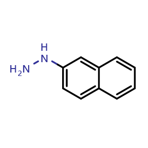 Chemical structure of 2-Naphthylhydrazine , CAS 2243-57-4, AChemBlock X177400