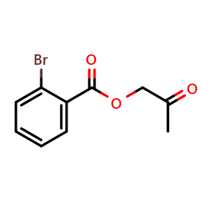 Chemical structure of 2-Oxopropyl 2-bromobenzoate , CAS 1187828-95-0, AChemBlock X177402