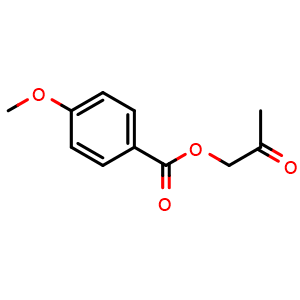 Chemical structure of 2-Oxopropyl 4-methoxybenzoate , CAS 101395-49-7, AChemBlock X177406