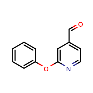 Chemical structure of 2-Phenoxyisonicotinaldehyde , CAS 1030829-46-9, AChemBlock X177409