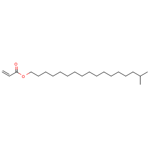Chemical structure of 2-Propenoic acid, isooctadecyl ester , CAS 93841-48-6, AChemBlock X177419