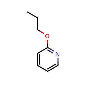 Chemical structure of 2-Propoxypyridine , CAS 101870-22-8, AChemBlock X177425