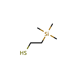 Chemical structure of 2-trimethylsilylethanethiol , CAS 18143-30-1, AChemBlock X177429