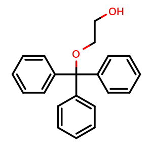 Chemical structure of 2-trityloxyethanol , CAS 18325-45-6, AChemBlock X177430