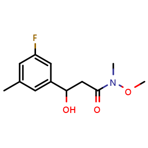 3-(3-Fluoro-5-methylphenyl)-3-hydroxy-N-methoxy-N-methylpropanamide