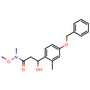 3-(4-(Benzyloxy)-2-methylphenyl)-3-hydroxy-N-methoxy-N-methylpropanamide