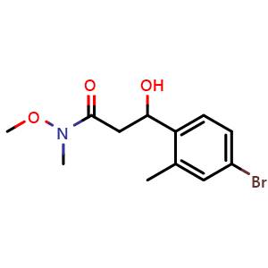 3-(4-Bromo-2-methylphenyl)-3-hydroxy-N-methoxy-N-methylpropanamide
