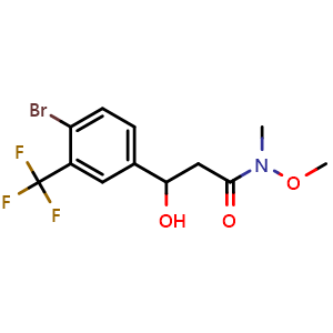 3-(4-Bromo-3-(trifluoromethyl)phenyl)-3-hydroxy-N-methoxy-N-methylpropanamide