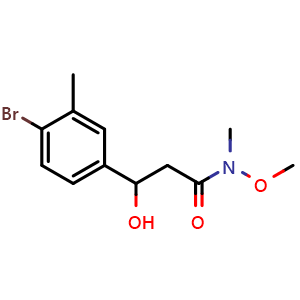 3-(4-Bromo-3-methylphenyl)-3-hydroxy-N-methoxy-N-methylpropanamide