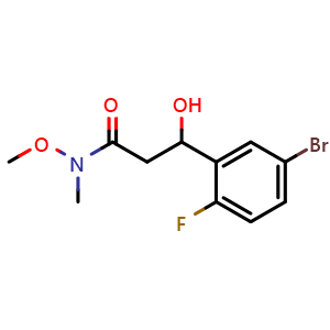 3-(5-Bromo-2-fluorophenyl)-3-hydroxy-N-methoxy-N-methylpropanamide