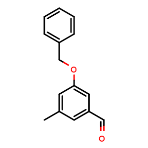 Chemical structure of 3-(Benzyloxy)-5-methylbenzaldehyde , CAS 1645954-91-1, AChemBlock X177565