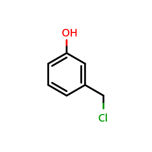 Chemical structure of 3-(Chloromethyl)phenol , CAS 60760-06-7, AChemBlock X177573