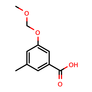Chemical structure of 3-(Methoxymethoxy)-5-methylbenzoic acid , CAS 2807445-51-6, AChemBlock X177584
