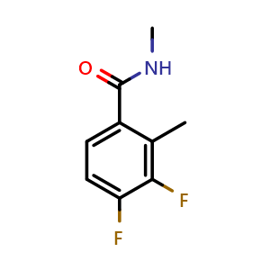 Chemical structure of 3,4-Difluoro-N,2-dimethylbenzamide , CAS 2734774-87-7, AChemBlock X177638