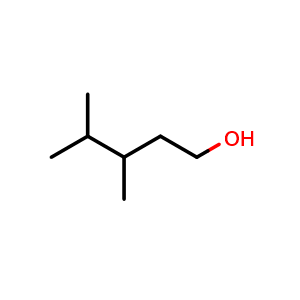 Chemical structure of 3,4-dimethylpentan-1-ol , CAS 6570-87-2, AChemBlock X177645