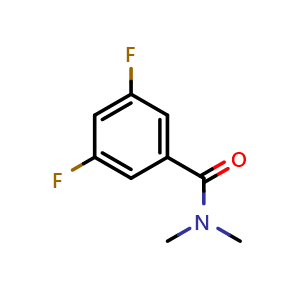 Chemical structure of 3,5-Difluoro-N,N-dimethylbenzamide , CAS 331842-73-0, AChemBlock X177730