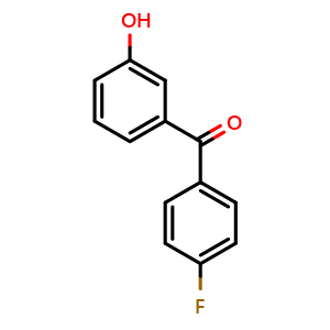 Chemical structure of 3-[(4-fluorophenyl)carbonyl]phenol , CAS 62810-47-3, AChemBlock X177752