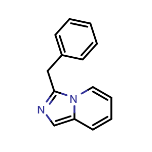 Chemical structure of 3-benzylimidazo[1,5-a]pyridine , CAS 96953-45-6, AChemBlock X177778