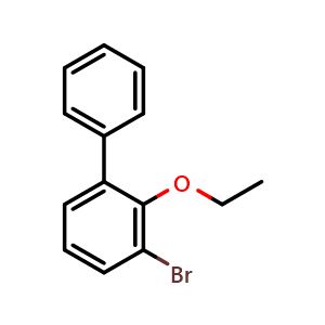 Chemical structure of 3-Bromo-2-ethoxy-1,1'-biphenyl , CAS 2764732-11-6, AChemBlock X177833