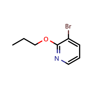 Chemical structure of 3-Bromo-2-propoxypyridine , CAS 760207-92-9, AChemBlock X177864