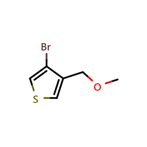 Chemical structure of 3-Bromo-4-(methoxymethyl)thiophene , CAS 2432848-81-0, AChemBlock X177870