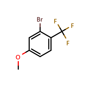 Chemical structure of 3-Bromo-4-(trifluoromethyl)anisole , CAS 944901-07-9, AChemBlock X177871