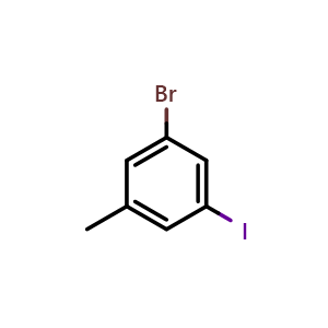 Chemical structure of 3-Bromo-5-iodotoluene , CAS 116632-38-3, AChemBlock X177963