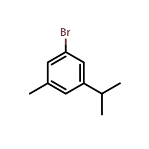 Chemical structure of 3-Bromo-5-isopropyltoluene , CAS 1208076-49-6, AChemBlock X177971