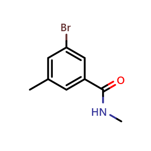 Chemical structure of 3-Bromo-N,5-dimethylbenzamide , CAS 1567064-72-5, AChemBlock X178003