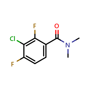 Chemical structure of 3-Chloro-2,4-difluoro-N,N-dimethylbenzamide , CAS 2764730-74-5, AChemBlock X178029
