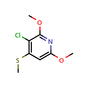 3-Chloro-2,6-dimethoxy-4-(methylthio)pyridine