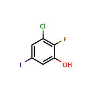 3-Chloro-2-fluoro-5-iodophenol