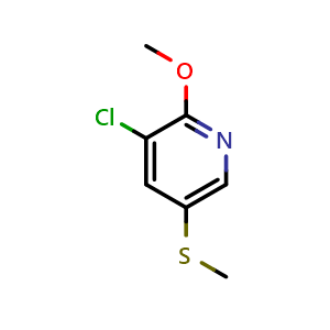 3-Chloro-2-methoxy-5-(methylthio)pyridine