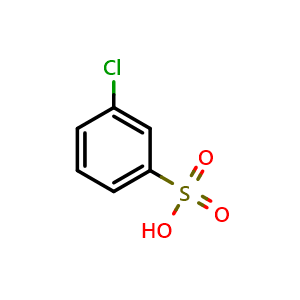 Chemical structure of 3-chlorobenzenesulphonic acid , CAS 20677-52-5, AChemBlock X178141
