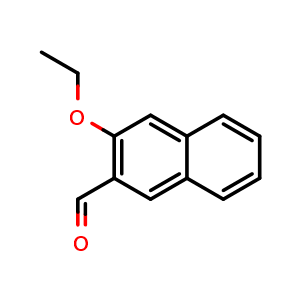 Chemical structure of 3-Ethoxy-2-naphthaldehyde , CAS 1203853-60-4, AChemBlock X178170