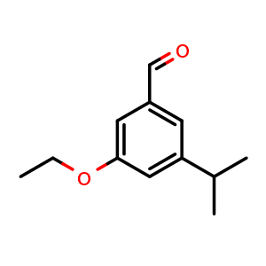 Chemical structure of 3-ethoxy-5-isopropylbenzaldehyde , CAS 2734772-67-7, AChemBlock X178184