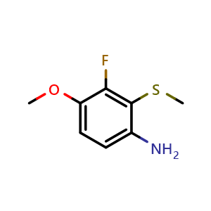 3-Fluoro-4-methoxy-2-(methylthio)aniline