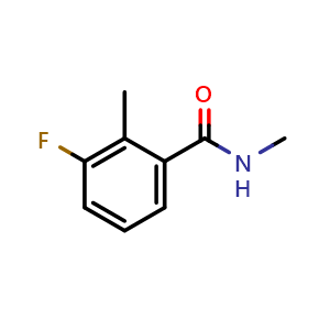 Chemical structure of 3-Fluoro-N,2-dimethylbenzamide , CAS 634924-03-1, AChemBlock X178280