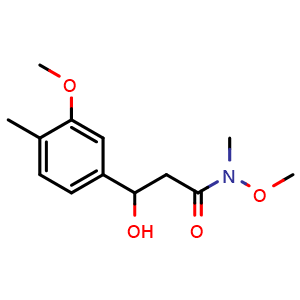 3-Hydroxy-N-methoxy-3-(3-methoxy-4-methylphenyl)-N-methylpropanamide